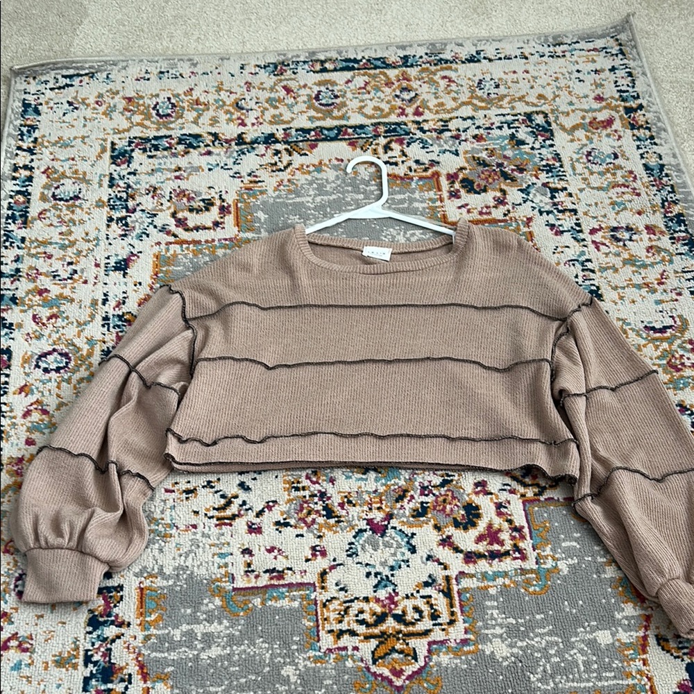 Le Lis Tan Knit Sweater